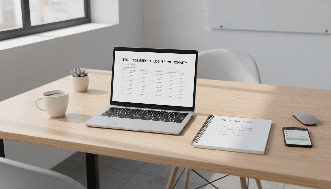 Quality assurance testing workspace